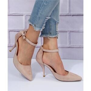 Pointed Toe Pump Womens Size 7 Ankle Strap Heel (NEW)
